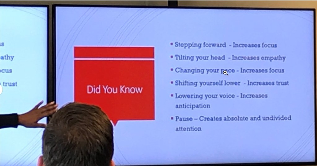 Presenting to FOD Directors.